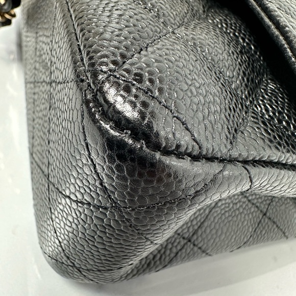 BLACK QUILTED Caviar CLASSIC DOUBLE FLAP MEDIUM - Picture 4 of 16